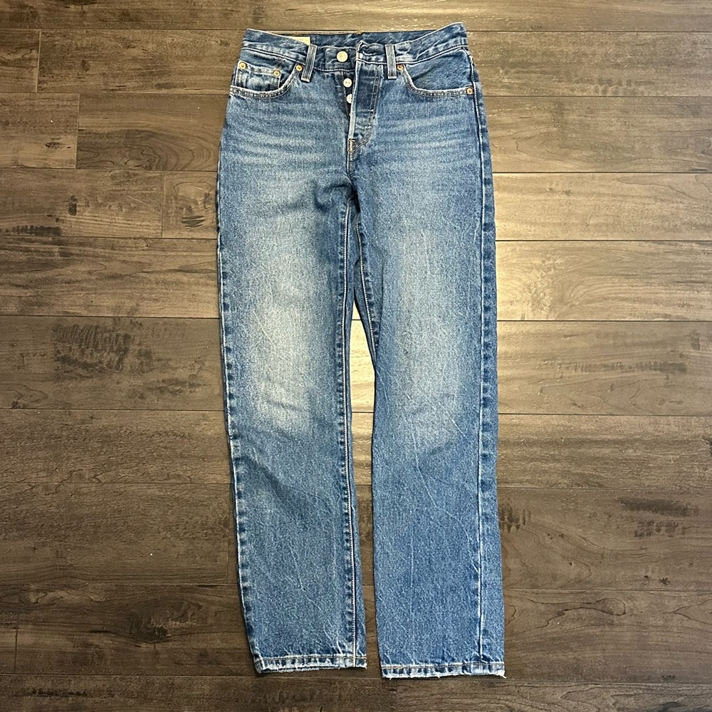 Levi's Dark Blue Denim Waistband Jeans